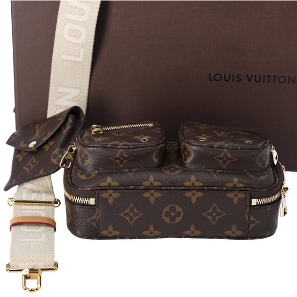 Louis Vuitton Utility Crossbody Monogram Shoulder Bag M80446 w Pouch - Picture 7 of 8